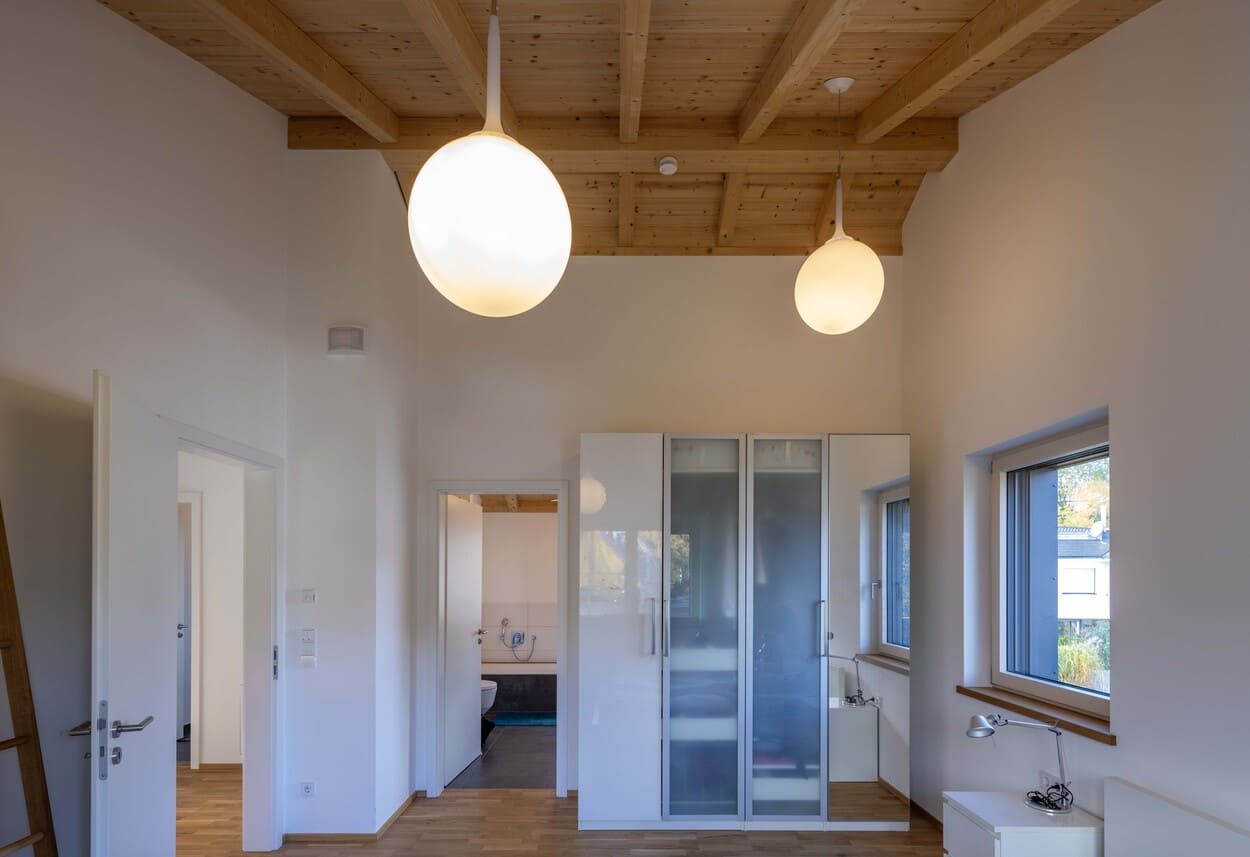 Schlafzimmer mit angrenzenden Bad