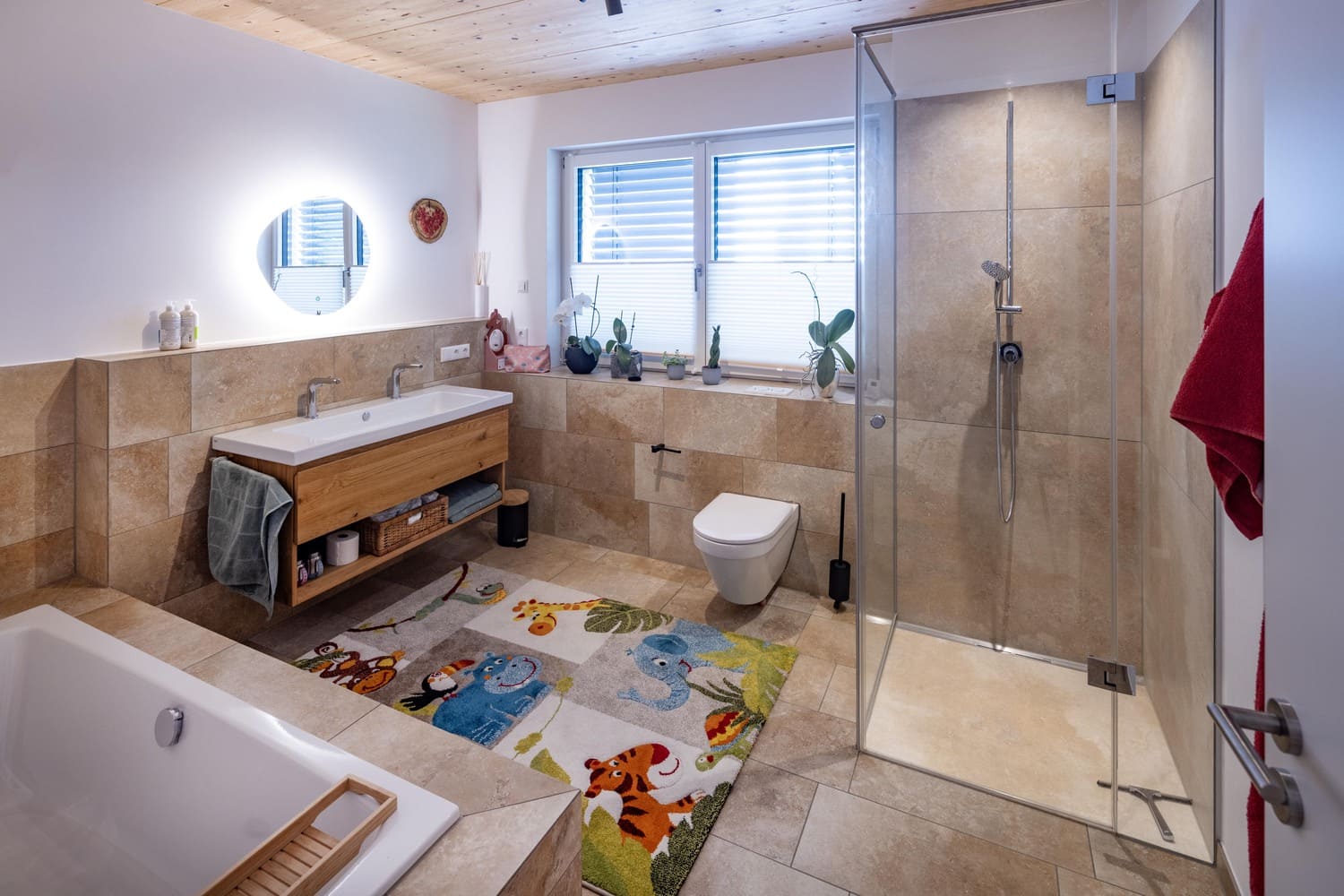 Holzhaus München, Badezimmer