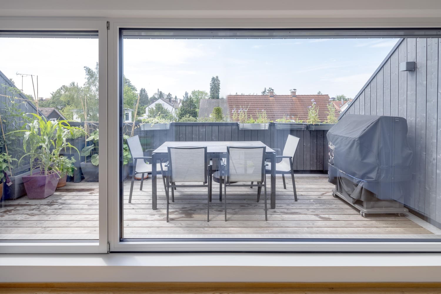 Dachterrasse in Mehrfamilienhaus in Aubing