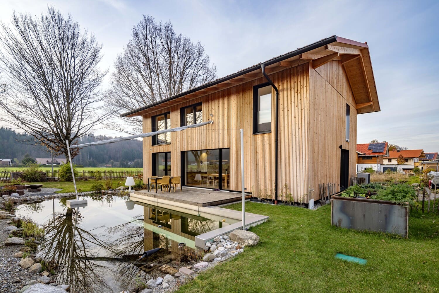 Einfamilienhaus aus Holz im Chiemgau